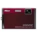 Nikon Coolpix 10.0MP Touch Screen Digital Camera - Red (S60)