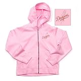 Los Angeles Dodgers MLB Girls Lucky Full Zip Hooded Jacket (Pink)
