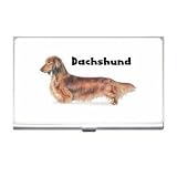 Dachshund Long Haired Business Card Holder Case