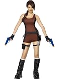 Smiffy's Women's Lara Croft Underworld Dress Set, Brown/Black, Medium