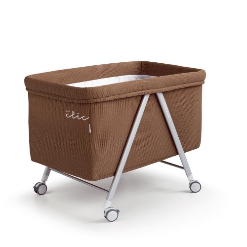 Imagen principal de Baby Clic Baby clic B23 102 131 - Mini cuna Baby clic Chocolate. Incluye colchón viscoelástico de 10 cm, color chocolate