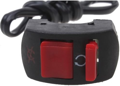 ON OFF Kill Switch 2 Wires HandleBar Control for 50cc-250cc ATV Quad Dirt Bike Pit Bike Go Kart Mini Bikes Doodle Bug Scooter