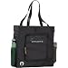 Leeds 3001-51BK Owl 100 Percent Recycled Deluxe Foldable Shopper Tote - Black