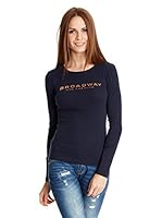 Broadway NYC Camiseta Manga Larga Atlanta (Azul Oscuro)