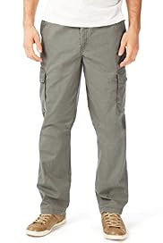 Utility Pure Cotton Flat Front Regular Fit Cargo Trousers