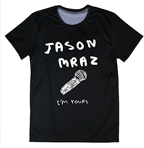 Mingyubusiness Jason Mraz T Shirt Waistcoat T Shirt Black Medium
