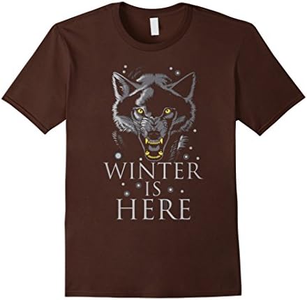 Men's Winter Is Here T-Shirt Medium Brown