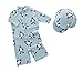 stylesilove Boys Penguins One-Piece Swimsuit with Hat 2 pcs Set (7/7-8 Years)