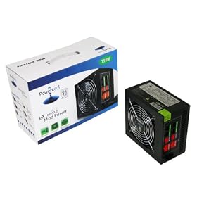 Powercool Modular 750W ATX Computer PSU 80+ Dual 12V V2.2 High Efficiency - High Performance Power Supply Unit Designed for PC Gaming