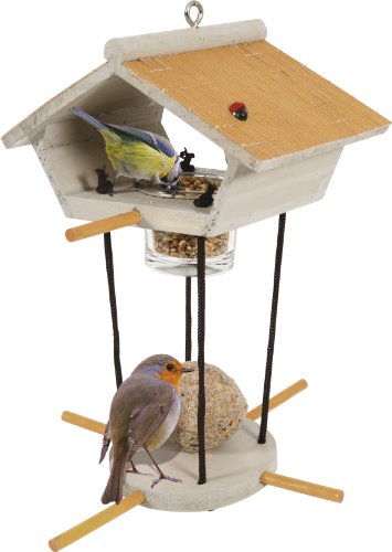 Mangeoire à suspendre + support Garden Orange pour oiseaux du ciel (vendu sans aliment)/ZOLUX.