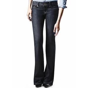 Gap Petite Ladies Dark Perfect Boot Jeans (Dark Wash) by Gap