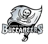 Tampa Bay Buccaneers Silver Auto Emblem