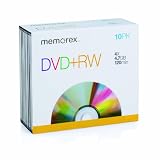 Memorex 864614-10C DVD+RW 4x 10 Pack Jewel Case