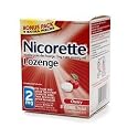 Nicorette 2 mg Nicotine Lozenges Bonus Pack, Cherry, 81 ea