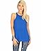 Lyss Loo Women's at First Crush Sleeveless Chiffon Blouse Sheer Top Shirts