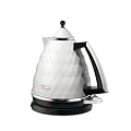 De'Longhi Brillante Faceted Jug Kettle, 3KW, White