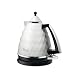 De'Longhi Brillante Faceted Jug Kettle, 3KW, White