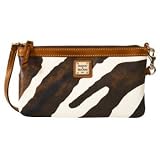 Dooney & Bourke Zebra Collection Large Slim Wristlet (British Tan Trim) Review