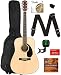 Fender CD-60S Dreadnought Acoustic Guitar - Natural Bundle with Gig Bag, Tuner, Strap, Strings, Picks, Fender Play Online Lessons, and Austin Bazaar Instructional DVD