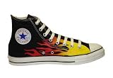 Converse Chuck Taylor All Star Hi Top Custom Flames Hand Painted