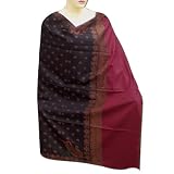 Special Gift Handmade Wool Shawl With Leaf Work & Two Side Design From India (Free Shipping) Shw0075r