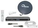 Skymaster HDTV Starterset (DX H 90 Digitaler HDTV Satellitenreceiver, Satellitensch&uuml;ssel 60 cm, Single-LNB, 10m Koaxialkabel, 1,5m HDMI Kabel, Montageanleitung) schwarz