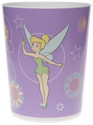 Tinkerbell Printed Plastic Wastebasket