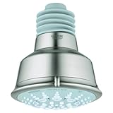 Grohe 27 126 EN0 Relexa 5 Spary Pattern Rustic Shower Head, Infinity Brushed Nickel