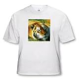 SmudgeArt Fractalius Big Cat Designs - Hello Kitty- Tiger Fractalius Art - T-Shirts