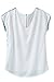 Zeagoo Fashion High Low Vintage Floral Print Short Sleeve Casual Top Blouse