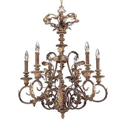 Chandeliers - P4026-02 - Elysian 6-Light Chandelier
