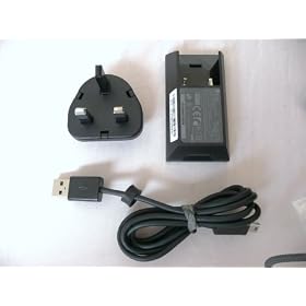 GENUINE HTC TOUCH DIAMOND2 3 PIN MAINS CHARGER BULK PACK TCP-300
