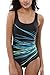 CharmLeaks Women's Pro One Piece Athletic Sports Swimsuit