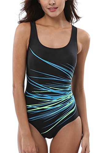 CharmLeaks Women's Pro One Piece Athletic Sports Swimsuit