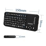 Anker� Mini Wireless Keyboard for Mac / Google Android TV / HTPC / PC / Windows 7 / CE / XP /Vista, MacOS 10.x or later/ Linux Debian 3.1 with Touchpad / Mouse / laser pointer