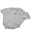 Calvin Klein Set of Five Bodysuits - heather grey, 3-6mos