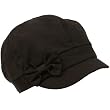 Cool Cotton Kids 3-7 Ribbon Bow Newsboy Hat Cap Black