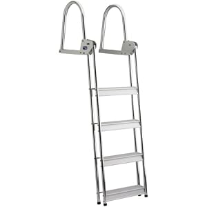 Garelick EEz-In 15740:01 Marine Anodized Aluminum Dock Raft Ladder by