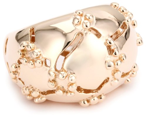 Gala by Daniela Swaebe Crocodile Rose Gold Dome Ring, Size 8
