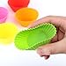 [Pack of 24] eGroo® Silicone Baking Cups Cupcake Liners , Non-stick & Reusable Muffin Cups Molds