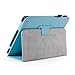 GMYLE Light Blue PU Leather Slim Folio Magnetic Flip Stand Case Cover with Wake Up Sleep Function for Barnes & Noble Nook HD+ Plus 9 