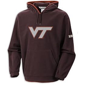 Columbia Virginia Tech Hokies Mens First Down Hoodie by Columbia Sportswear