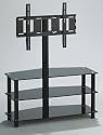 BLACK Glass TV AV STAND with a BRACKET- fits SONY BRAVIA 32 37  40" HD Screen