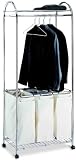 Chrome Laundry Center With Heavy Duty Casters