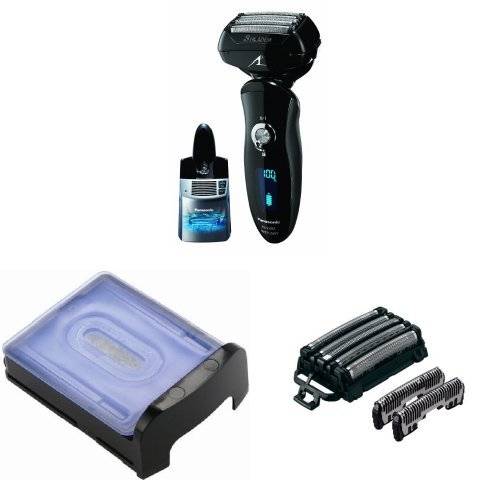Panasonic Arc5 Electric Razor ES-LV81-K with Automatic Cleaning Cartidge and Inner/Outer Replecement Blades Included