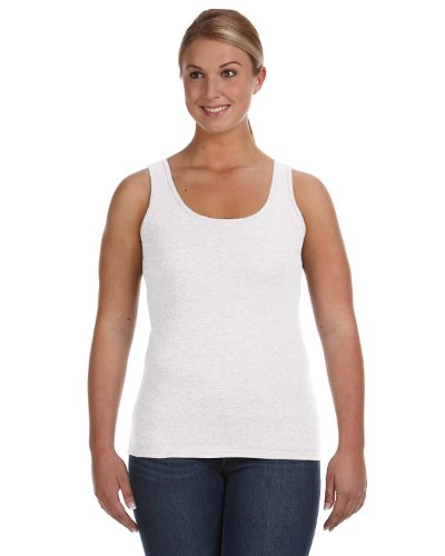 Anvil Ladies Ringspun Double Needle Bottom Hem Preshrunk Ringspun Cotton Tank