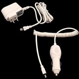 Value Pack - 2 pcs WHITE Travel Chargers Kit for Sansa Clip / NEW Creative the ZEN / Zen Micro Photo / Zen Micro / Zen Neeon / Muvo Slim / XMOD