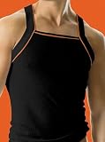 2(x)ist Bold Square Cut Tank, schwarz