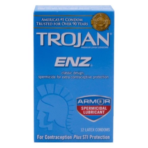 Trojan ENZ Spermicidal Lubricated: 100-Pack of Condoms Trojan ENZ Spermicidal Lubricated: 100-Pack of Condoms