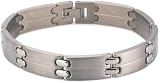 Brushed and Polished Titanium 11mm Bracelet, 8